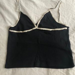 Brandy Dark Navy Lace Aurora Tank